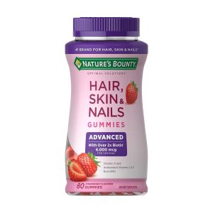 Nature's Bounty Advanced Hair Skin & Nails Gummies 80 count Exp 10-2026