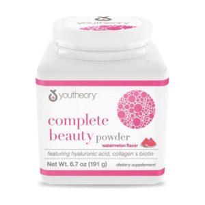 Youtheory Complete Beauty Powder, Watermelon Flavor, 21 Servings. EXP 06/2025