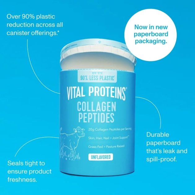 Vital Proteins Collagen Peptides + Beauty Supplement Powder 20 oz (1.25lb) EXP 12-2028 NEW LOOK - Image 2