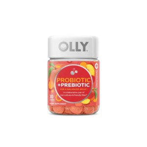 OLLY Probiotic + Prebiotic Gummy, Digestive + Gut Health Supplement, Peach, 30 Ct