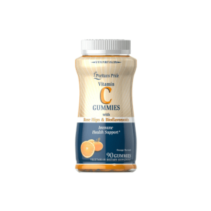 Puritan's Pride Vitamin C Gummies with Rose Hips & Bioflavonoids 90Ct Exp 08-2026