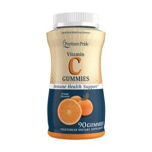Puritan's Pride Vitamin C Gummies with Rose Hips & Bioflavonoids 90Ct Exp 08-2026
