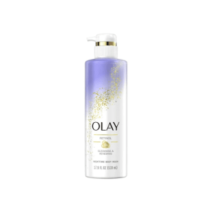 Olay Cleansing & Renewing Night time Body Wash with Vitamin B3 and Retinol, 20 fl oz/591 ml