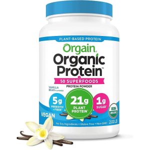 Orgain Organic Vegan Protein & Superfoods Organic Plant Based Powder - Vanilla Bean 2.27LB EXP 09/2025