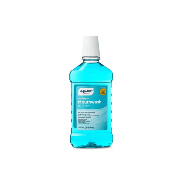 Equate Antiseptic Mouthwash, Blue Mint, 16.9 fl oz