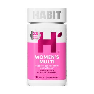 HABIT Women’s Multivitamin, Supports Health & Wellness, Vitamins A-E, Iron, Folate, Zinc, 60 Capsules Exp 10-2026
