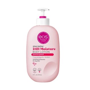 EOS Shea Better Body Lotion- Jasmine Peach, Soothes Dry Skin, 16 fl oz