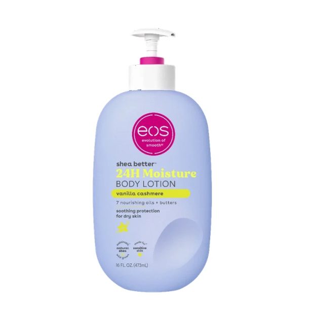 EOS Shea Better Body Lotion - Vanilla Cashmere, for Dryness, 16 fl oz