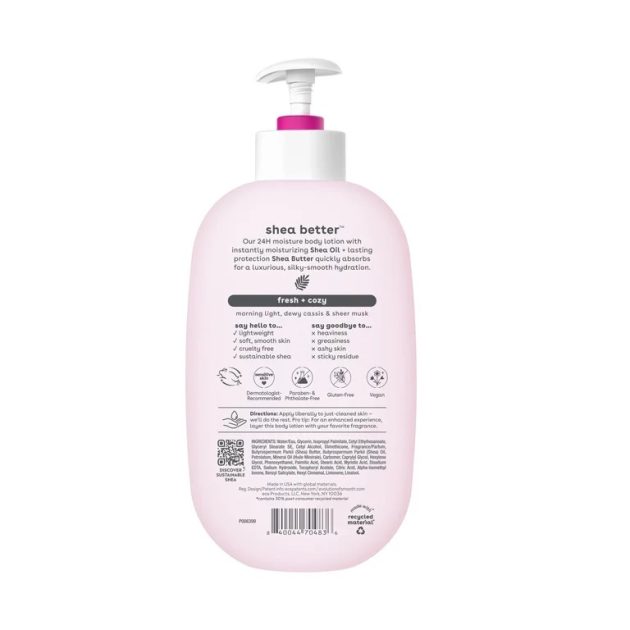 EOS Shea Better Body Lotion- Fresh & Cozy, 24H Moisture for Dry Skin, 16 fl oz - Image 2