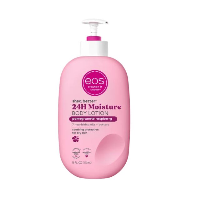 EOS Shea Better Body Lotion for Dry Skin, Strawberry Dream, 16 fl oz