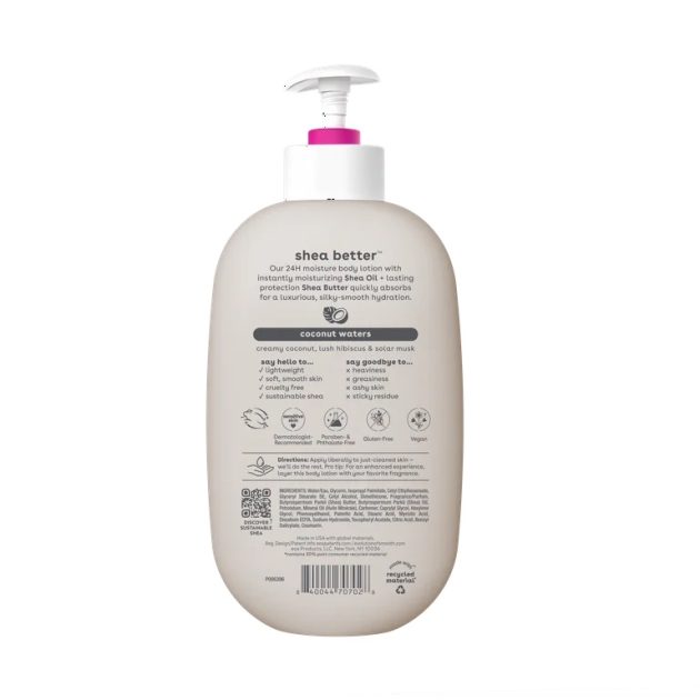 EOS Shea Better Body Lotion - Coconut Waters, Made for Dryness, 16 fl oz. - Image 2