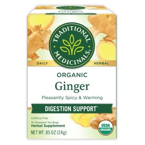 Traditional Medicinal Ginger, Organic Tea Bags, 16 Count Exp 01-2028