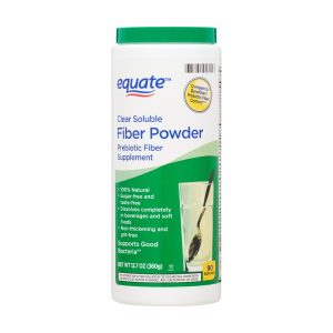 Equate Clear Soluble Fiber Powder, 12.7 oz, Compare to Benefiber® Prebiotic Fiber Content Exp 06-2027