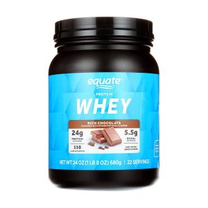 Equate Whey Protein Powder, Rich Chocolate, 24 oz Exp 05-2027