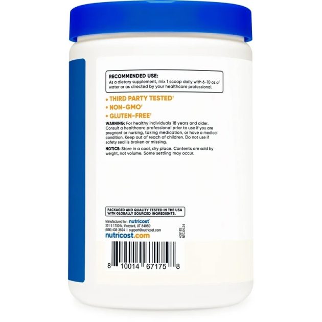 Nutricost Inositol Powder 1LB (454 Grams) - Gluten Free, Non-GMO Supplement Exp 09-2027 - Image 2