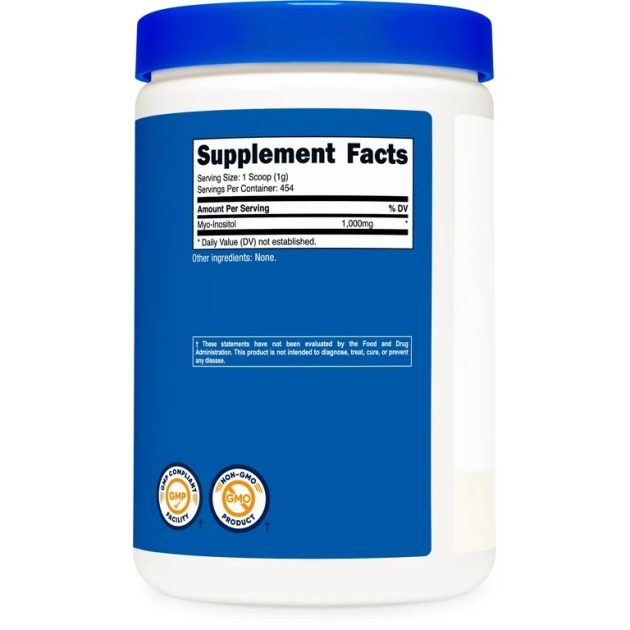 Nutricost Inositol Powder 1LB (454 Grams) - Gluten Free, Non-GMO Supplement Exp 09-2027 - Image 3