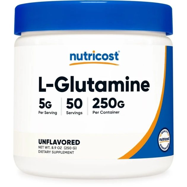Nutricost L-Glutamine Powder 250 Grams - Gluten Free & Non-GMO Supplement Exp 07-2027