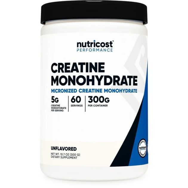 Nutricost Creatine Monohydrate Powder 300 Grams (Unflavored) Supplement Exp 02-2028