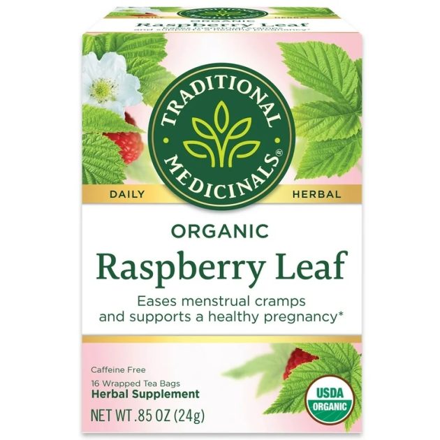 Traditional Medicinals Tea, Organic Raspberry Leaf, Tea Bags, 16 Count Exp 12-2027
