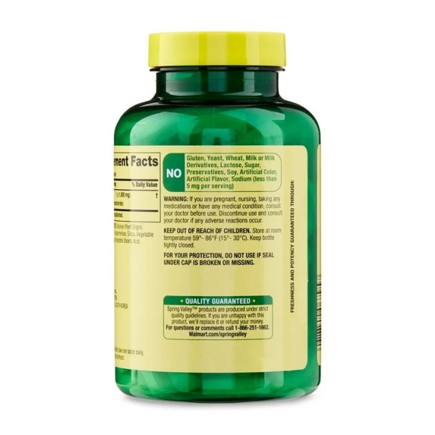 Spring Valley L-Lysine Dietary Supplement Tablets for Tissue Health, 1000 mg, 100 Count Exp 11-2027 - Image 2