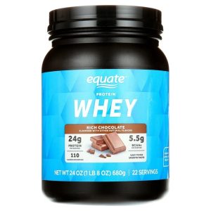 Equate Whey Protein Powder, Rich Chocolate, 24 oz Exp 05-2027