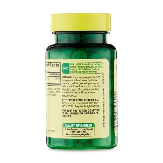Spring Valley Selenium Dietary Supplement Tablets for Immune Health, 200 mcg, 100 Count Exp 11-2027 - Image 2