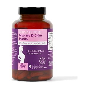 Intimate Rose Myo-Inositol & D-Chiro Inositol Blend with Vitamin D3 & Ashwagandha, 30-Day Supply Exp 02-2027