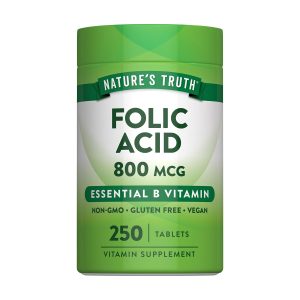 Nature's Truth Folic Acid 800 mcg | 250 Tablets Exp 05-2027