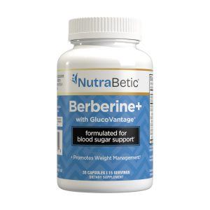 NutraBetic Berberine Capsules, 1200 mg Berberine Equivalent, 30 Count Exp 10-2027