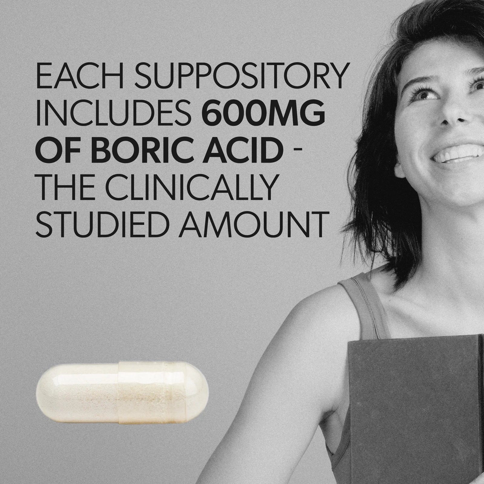 AZO Boric Acid Vaginal Suppositories with Aloe Vera, Supports Odor Control & Freshness Naturally, FSA/HSA Eligible, 14 Count Exp 06-2027