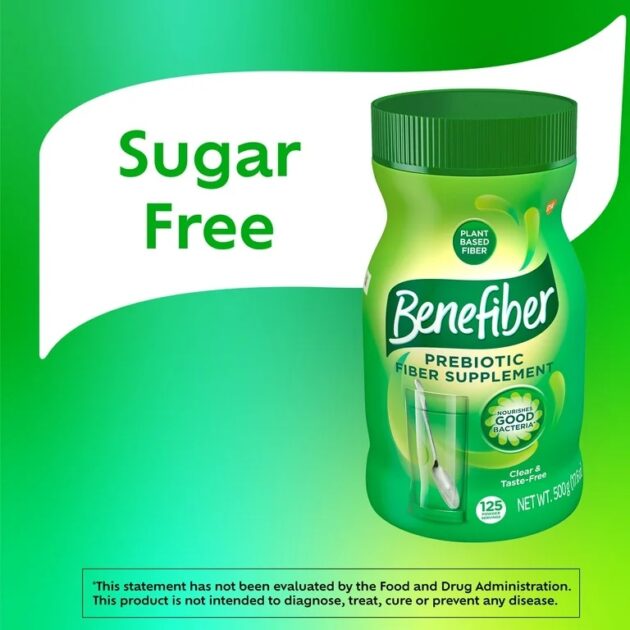 Benefiber Daily Prebiotic Fiber Powder for Digestive Health, Unflavored - 62 Servings (8.7 Ounces) - Image 3