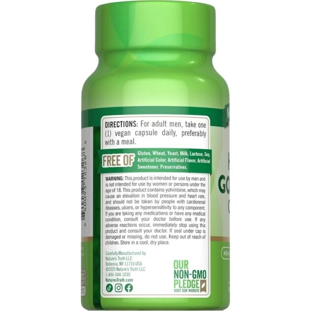Nature's Truth Horny Goat Weed Complex For Men 90 Capsules. - Image 2