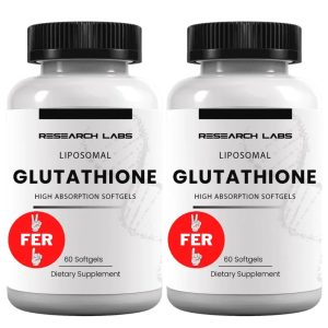 Research Labs Liposomal Glutathione Supplement 60 Softgels Exp 04-2029