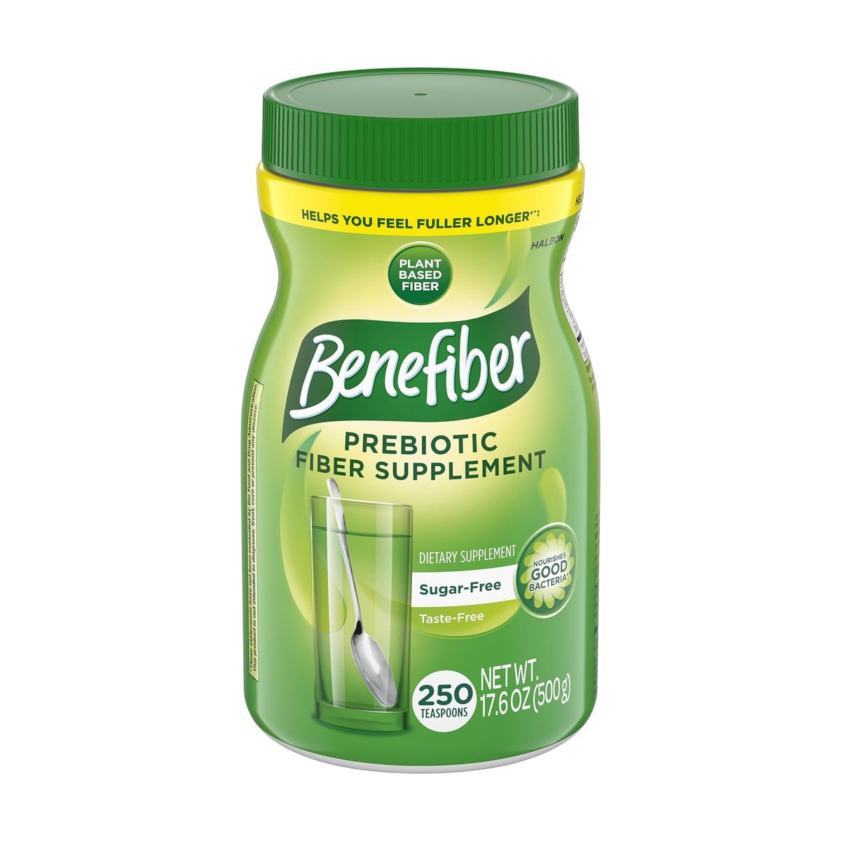 Benefiber Daily Prebiotic Fiber Supplement Powder for Digestive Health, Unflavored - 125 Servings (17.6 Ounces) Exp 01-2028