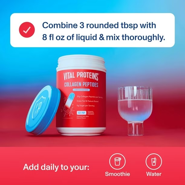 Vital Proteins Collagen Peptides Powder, Limited Edition Ice Pop, 26.3 oz. Exp 05-2027 - Image 3