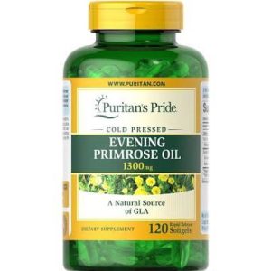 Puritan's Pride Evening Primrose Oil 1300mg with GLA Exp 10-2029