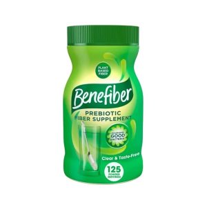 Benefiber Daily Prebiotic Fiber Supplement Powder for Digestive Health, Unflavored - 125 Servings (17.6 Ounces) Exp 01-2028