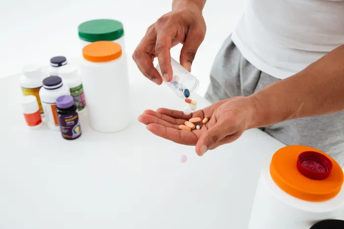 Holding vitamins